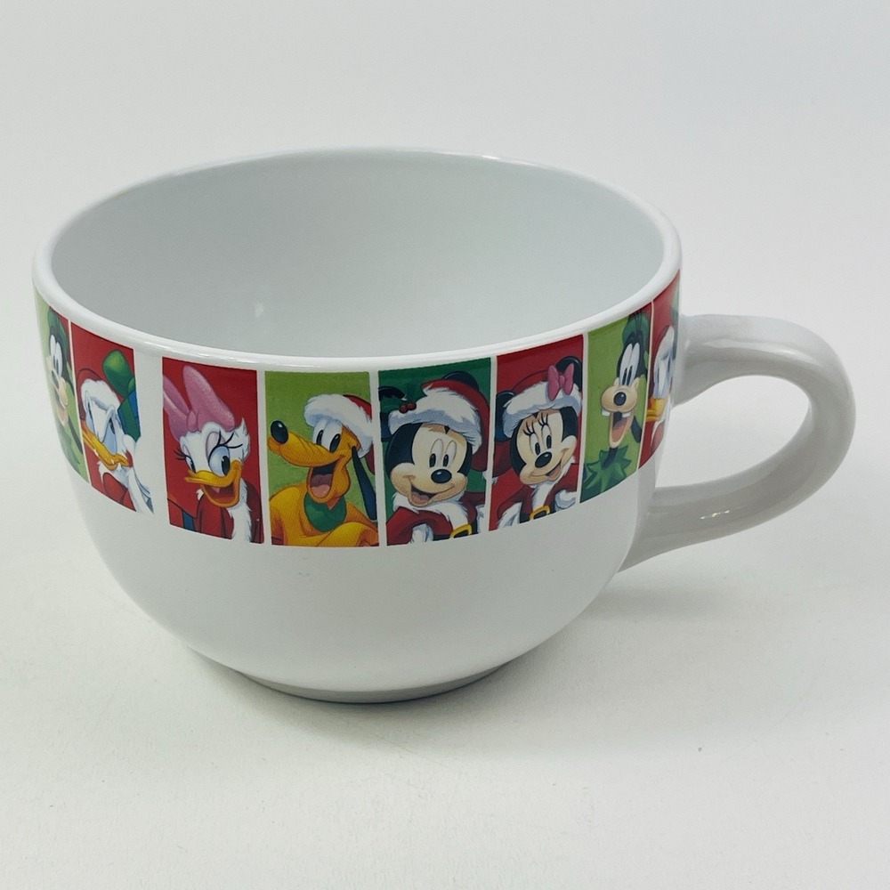 Walt Disney Galerie Christmas Characters Oversize Soup Mug Bowl Mickey Mouse